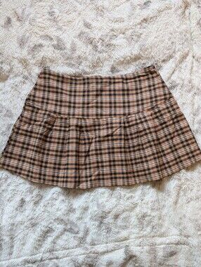 3/$25 | Seduction Pleated Plaid Mini Skirt - Size Large